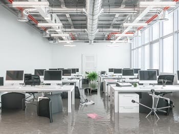 Does Commercial Property Insurance Cover Water Damage? Water Damaged Office